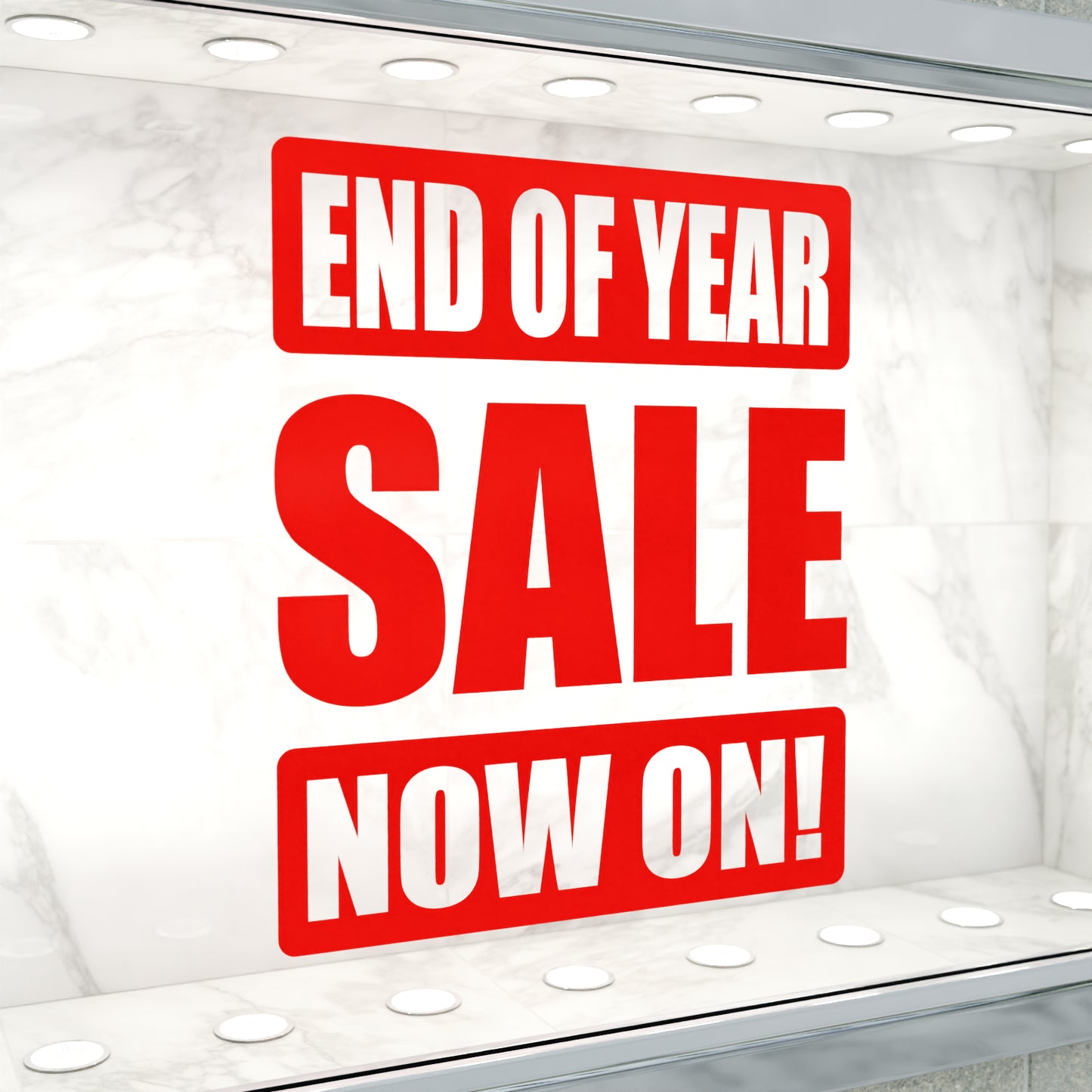 End Of Year Sale Now On Sticker - Impact Style
