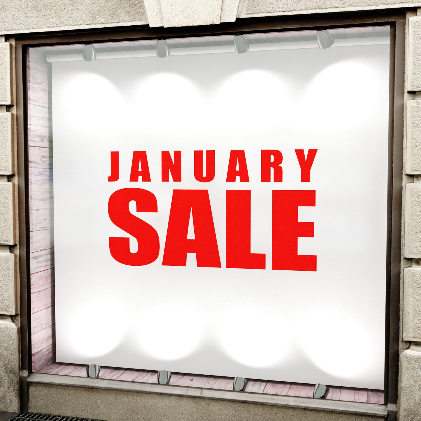 January Sale Sticker - Impact Style
