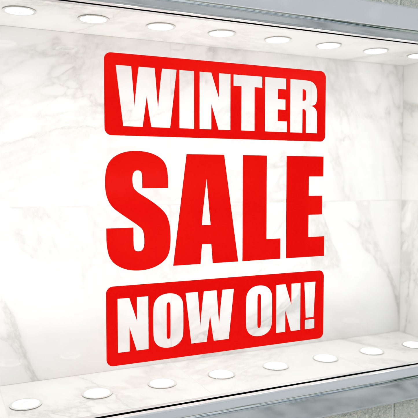 Winter Sale Now On Sticker - Impact Style