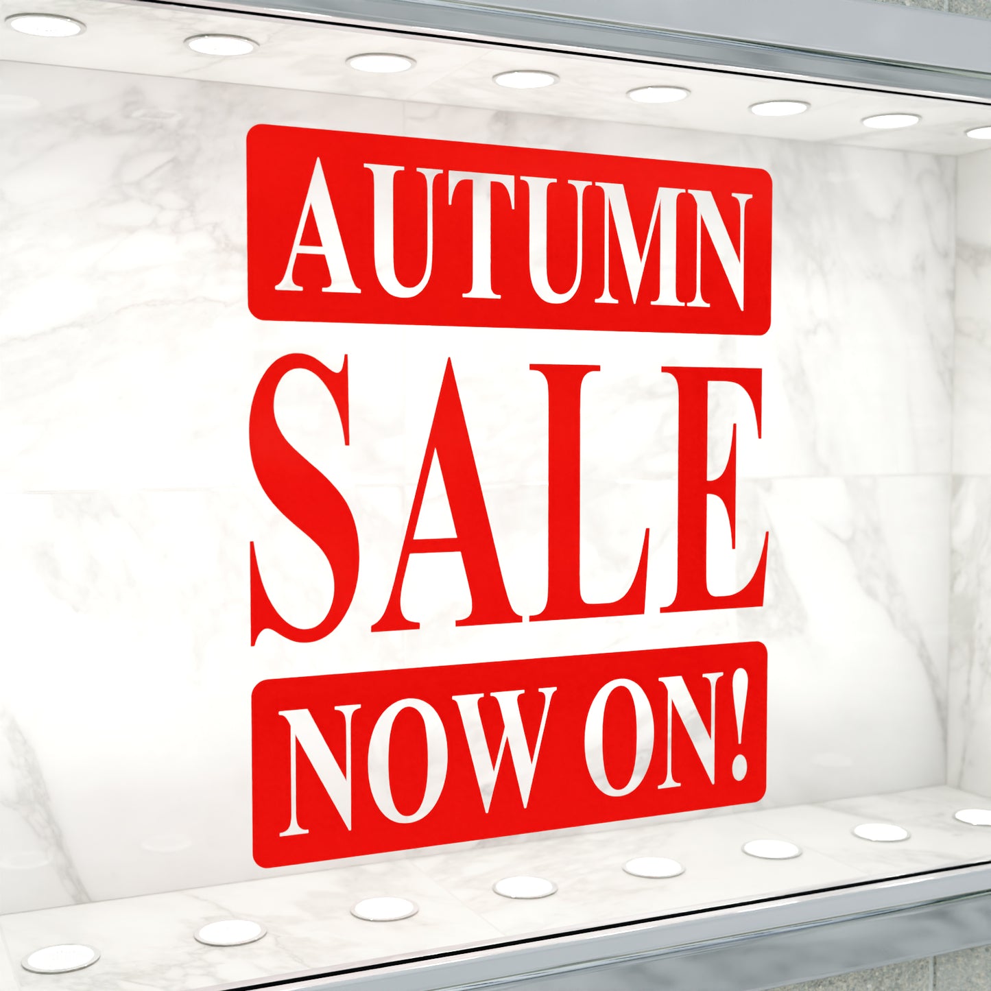 Autumn Sale Now On Sticker - Roman Style