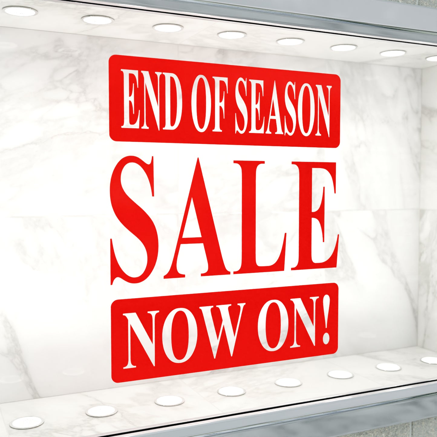 End Of Season Sale Now On Sticker - Roman Style