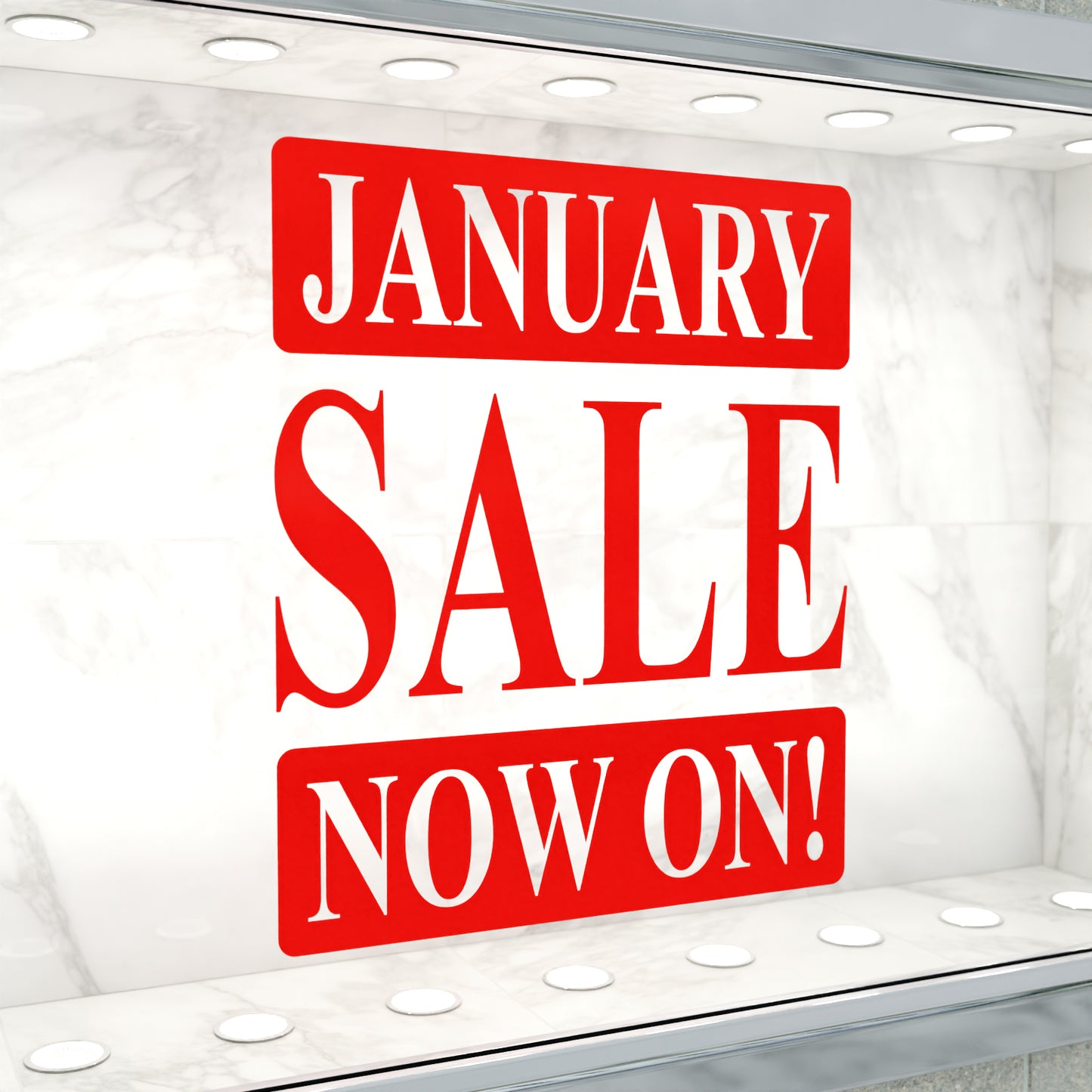 January Sale Now On Sticker - Roman Style