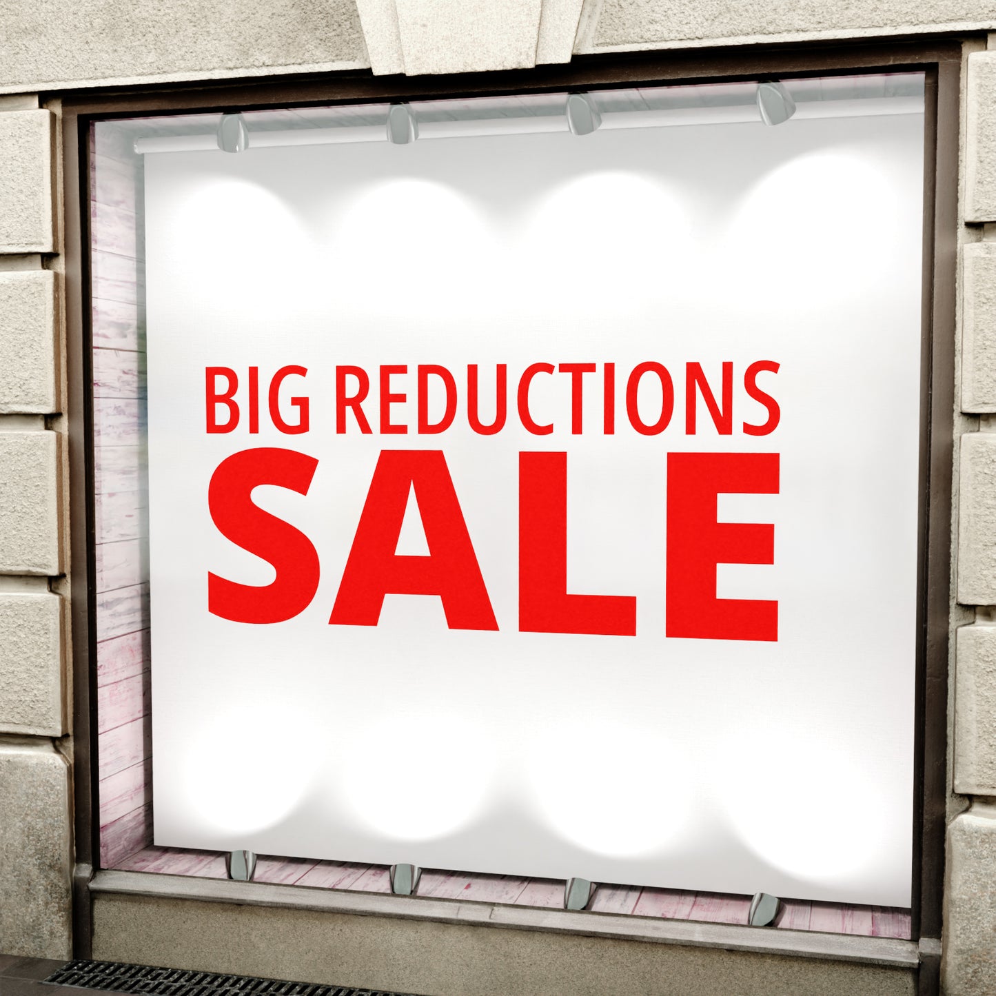 Big Reductions Sale Sticker - Modern Style