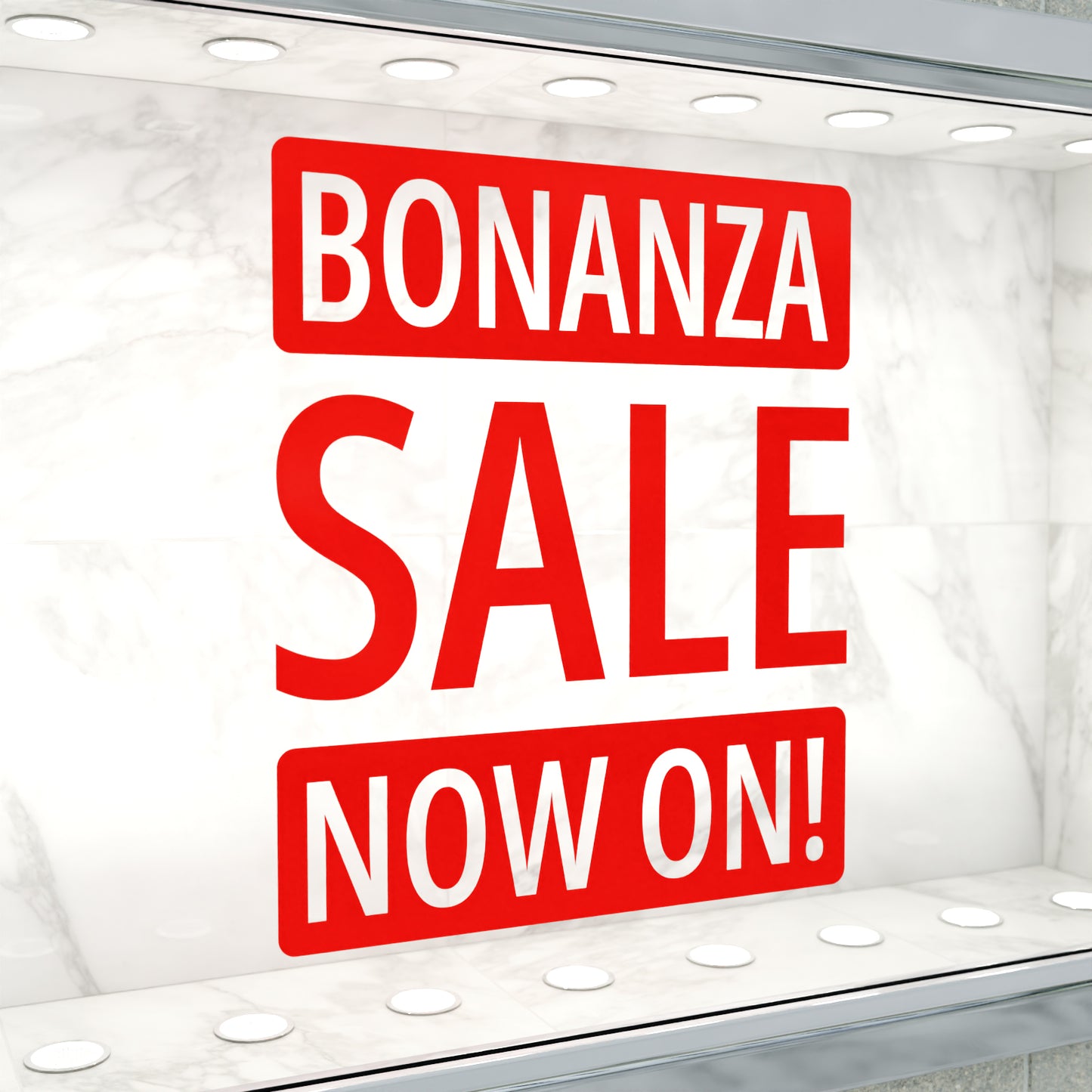 Bonanza Sale Now On Sticker - Modern Style