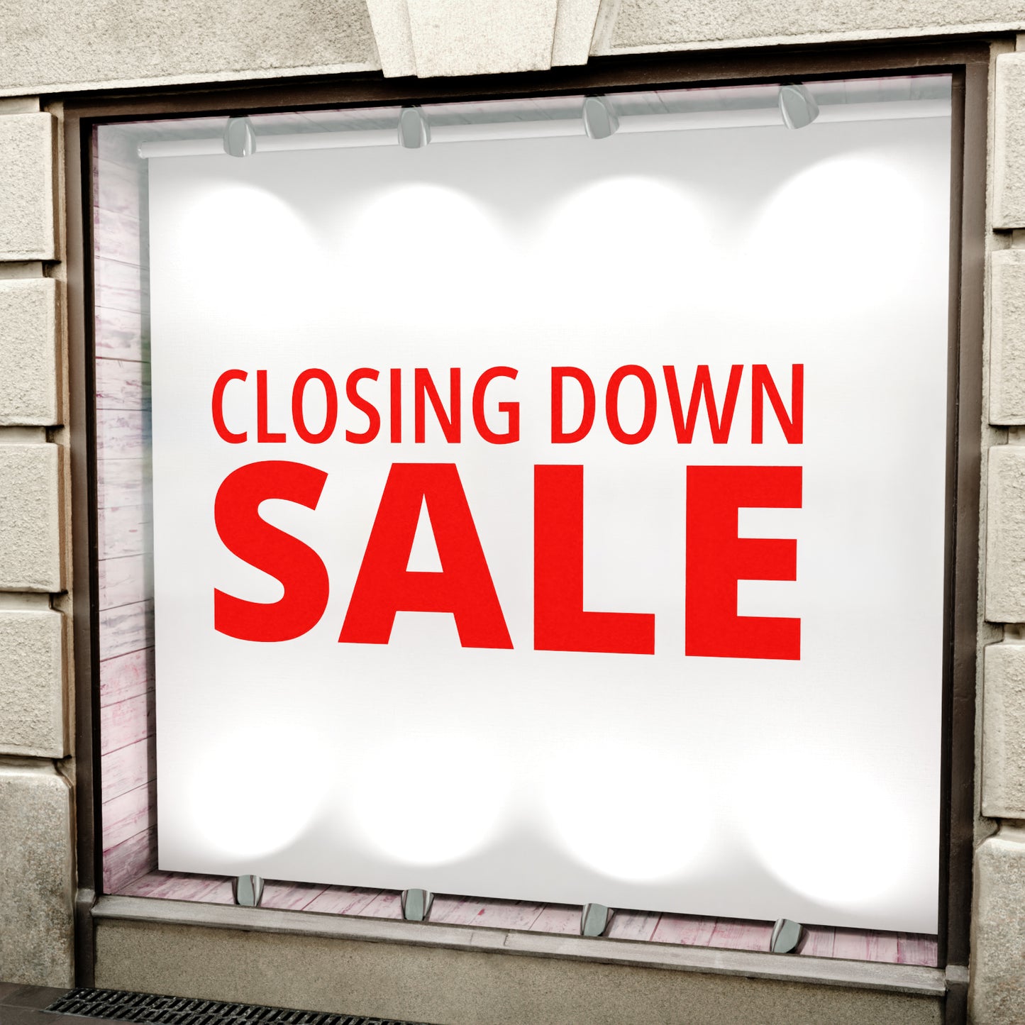 Closing Down Sale Sticker - Modern Style