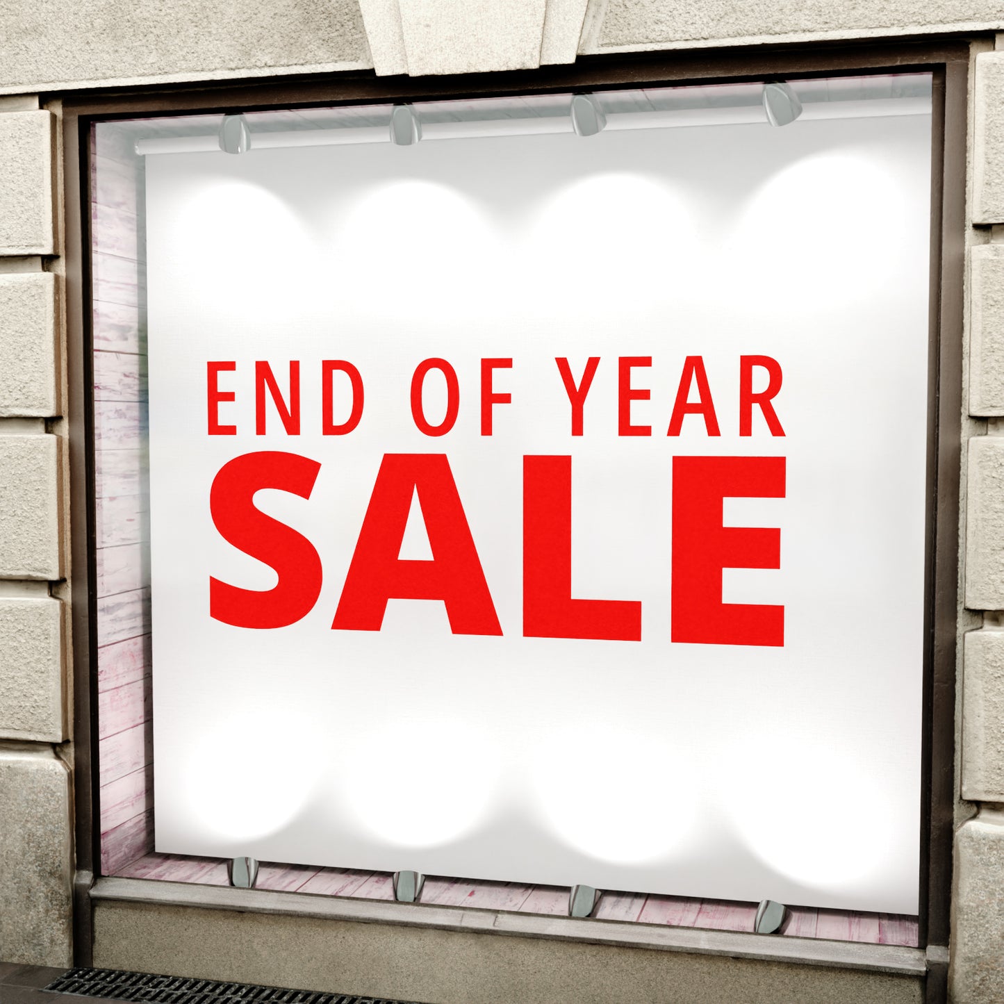 End Of Year Sale Sticker - Modern Style