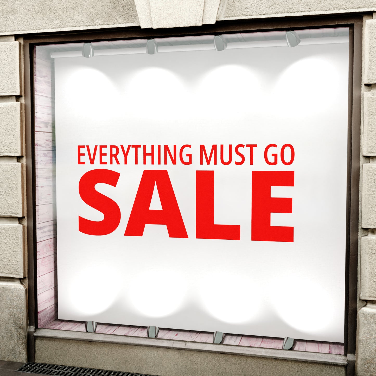 Everything Must Go Sale Sticker - Modern Style