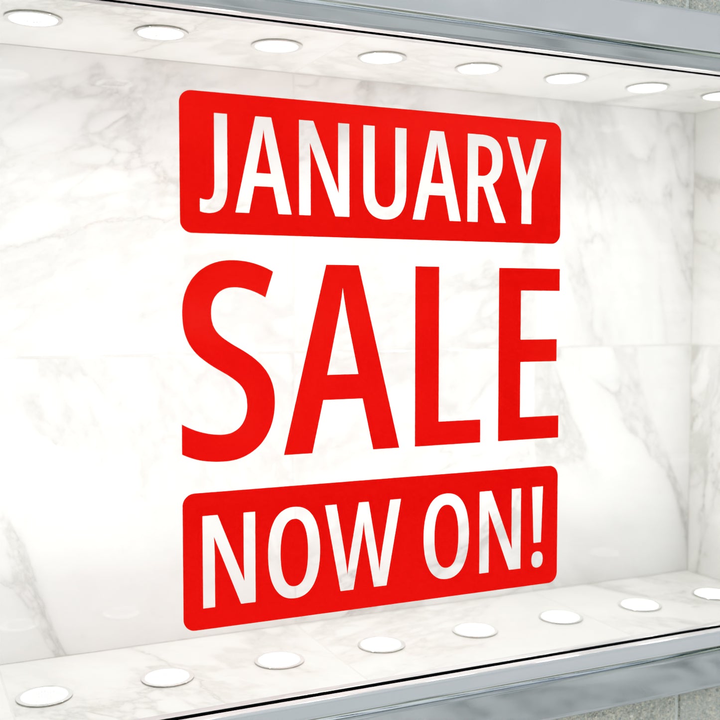 January Sale Now On Sticker - Modern Style