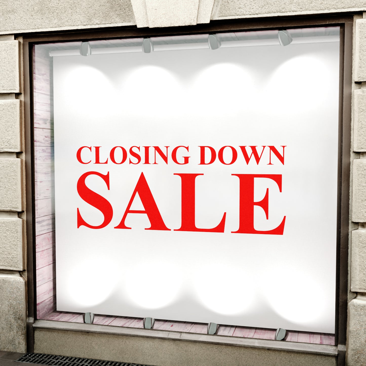 Closing Down Sale Sticker - Roman Style