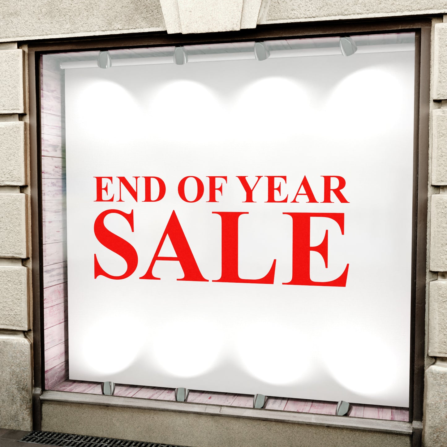 End Of Year Sale Sticker - Roman Style