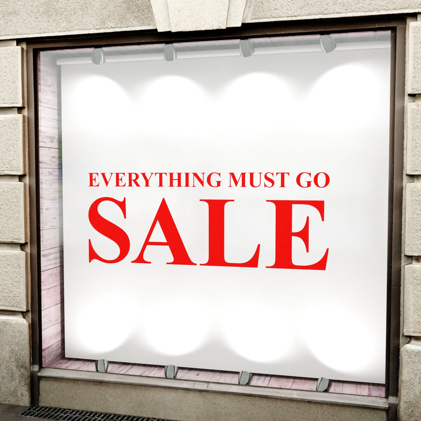 Everything Must Go Sale Sticker - Roman Style