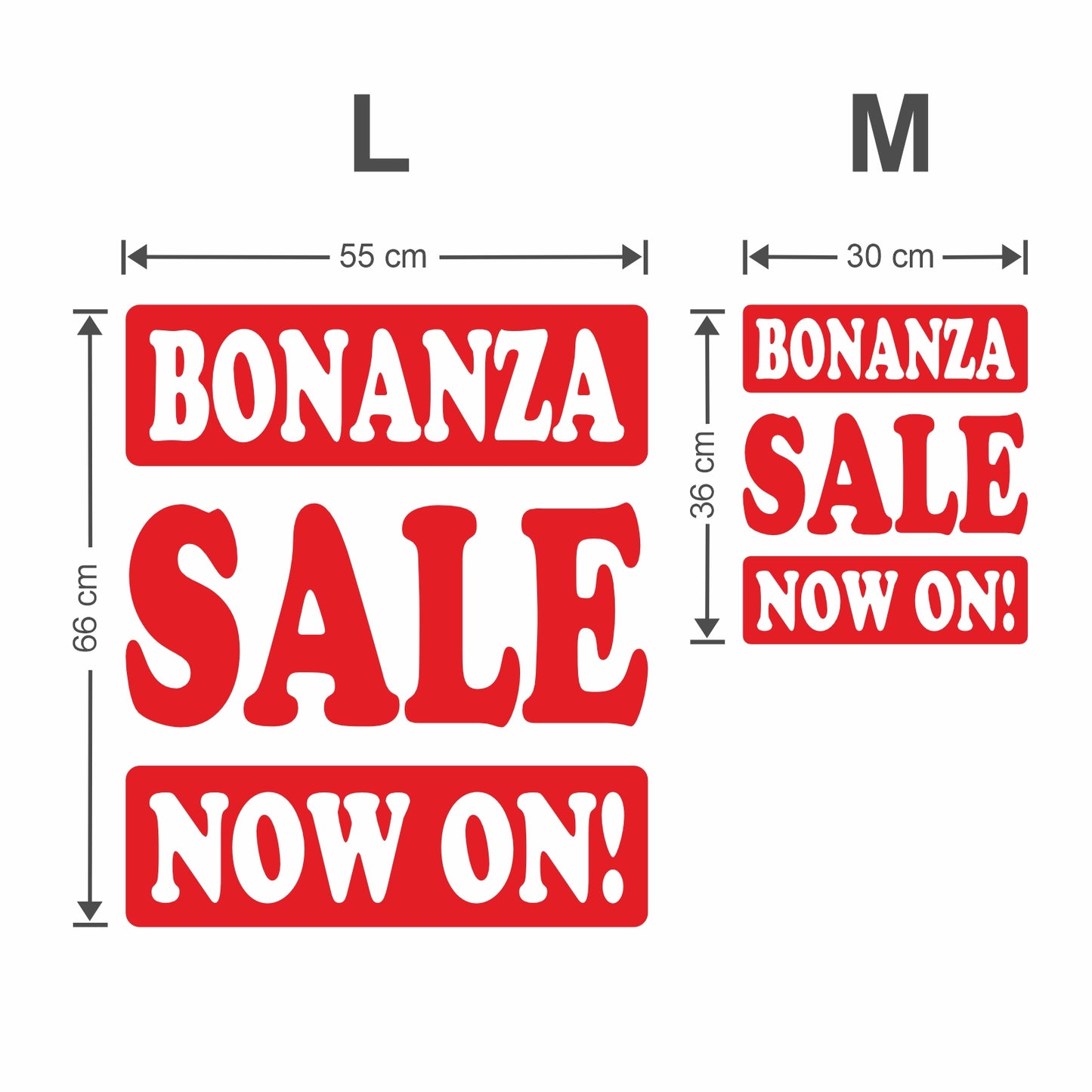 Bonanza Sale Now On Sticker - Groovy Style
