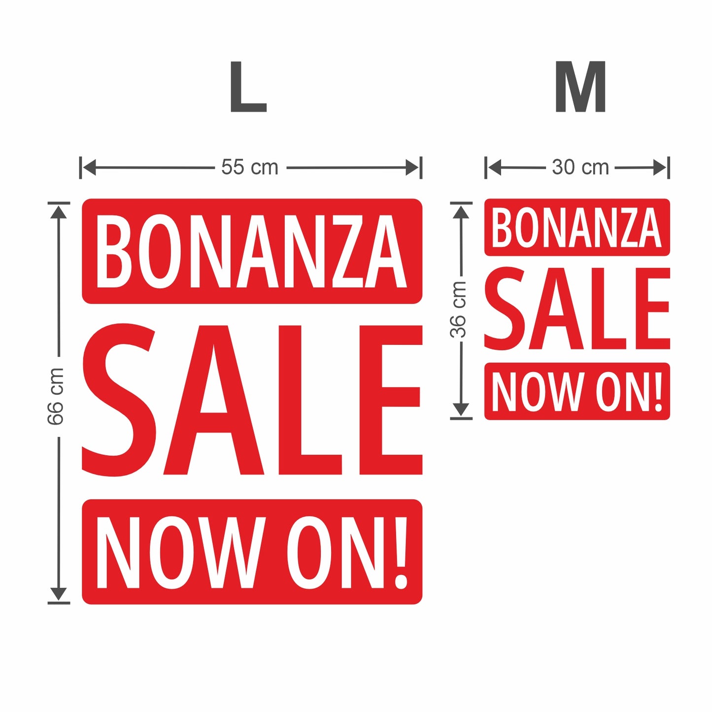 Bonanza Sale Now On Sticker - Modern Style