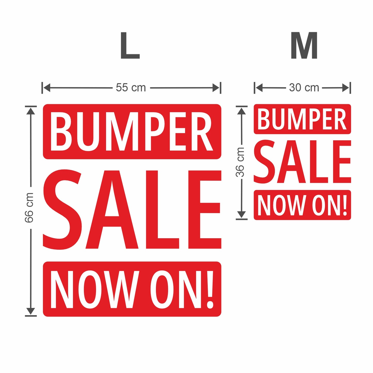 Bumper Sale Now On Sticker - Modern Style