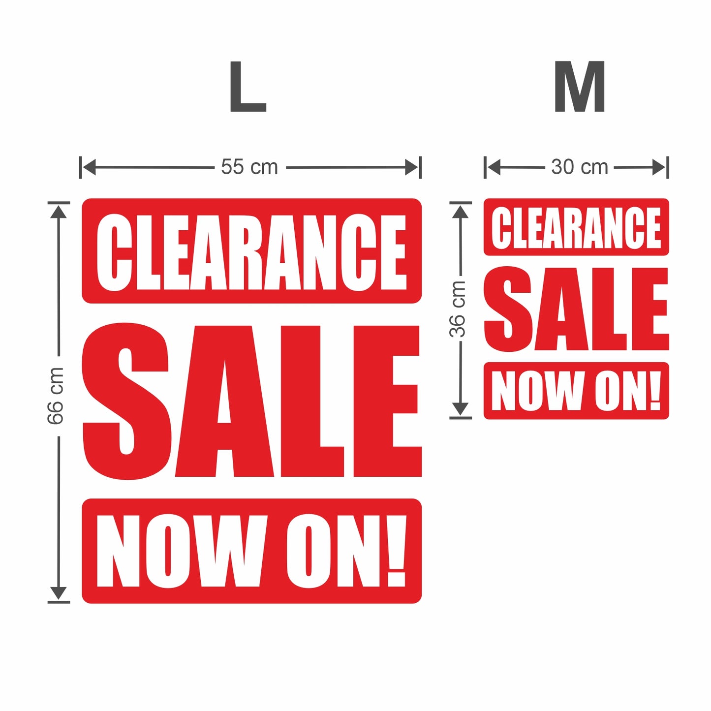Clearance Sale Now On Sticker - Impact Style