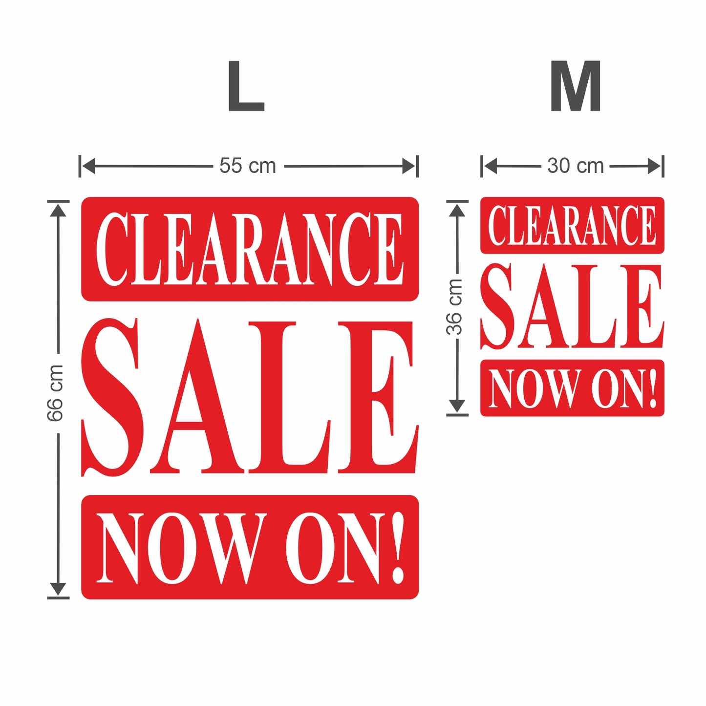 Clearance Sale Now On Sticker - Roman Style