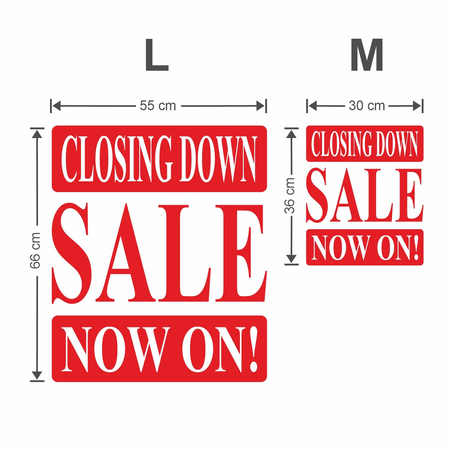 Closing Down Sale Now On Sticker - Roman Style