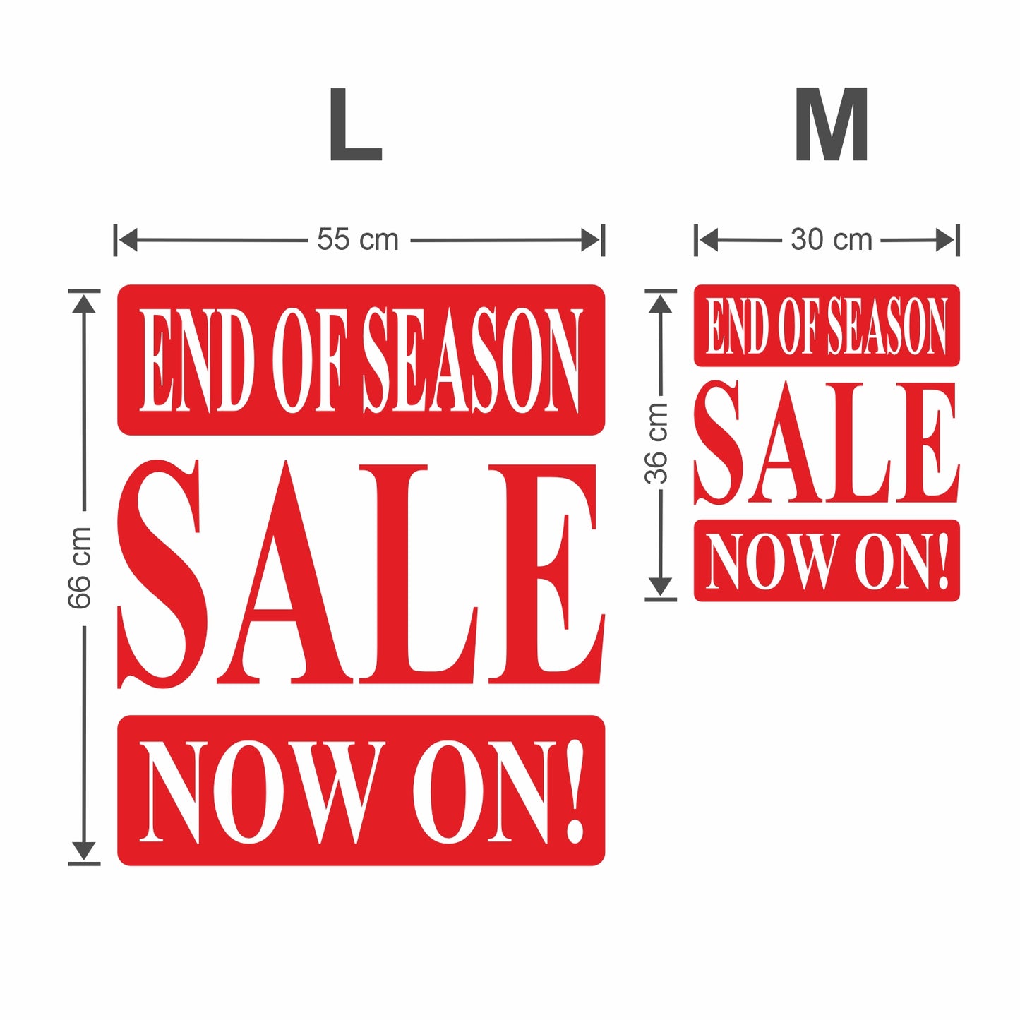 End Of Season Sale Now On Sticker - Roman Style