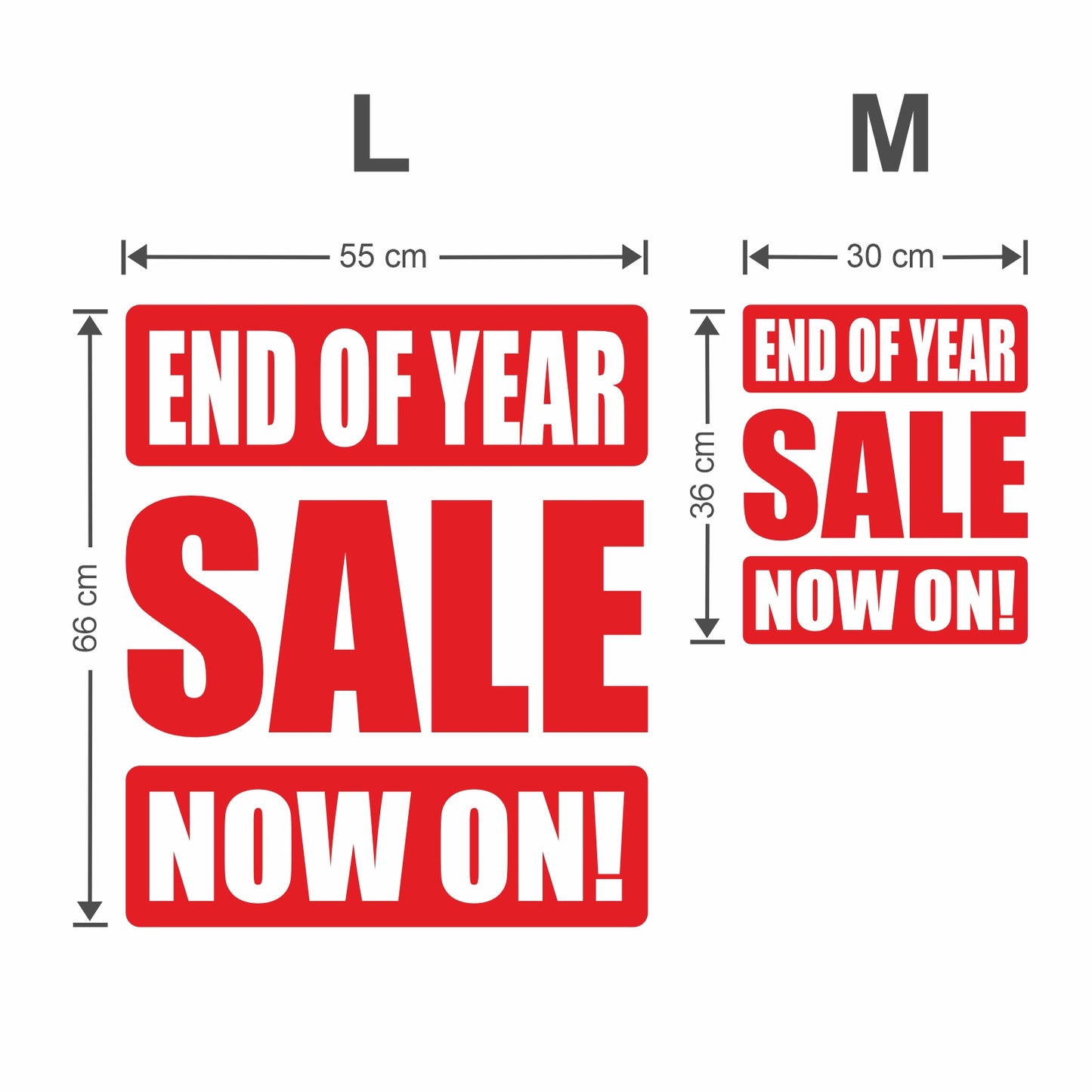 End Of Year Sale Now On Sticker - Impact Style