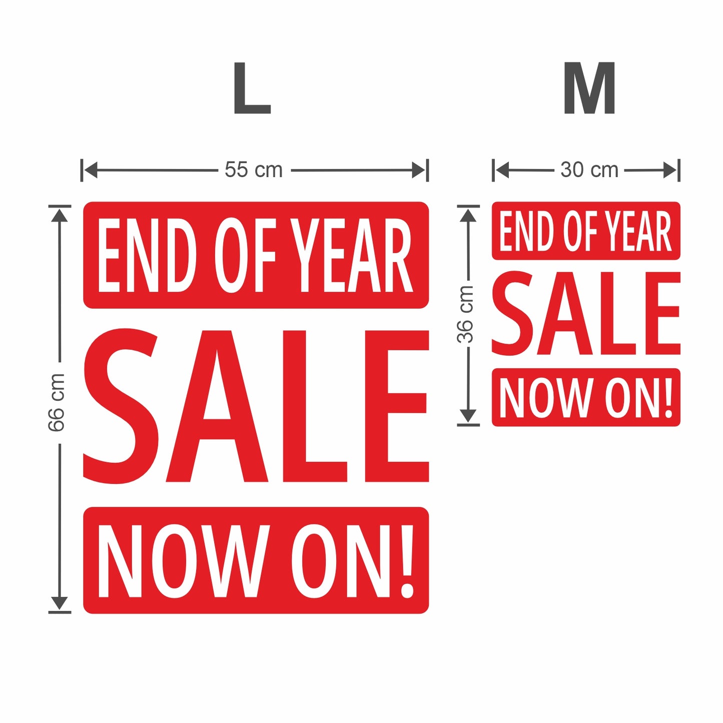 End Of Year Sale Now On Sticker - Modern Style
