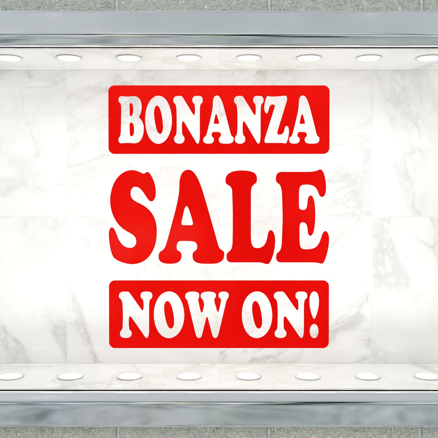 Bonanza Sale Now On Sticker - Groovy Style