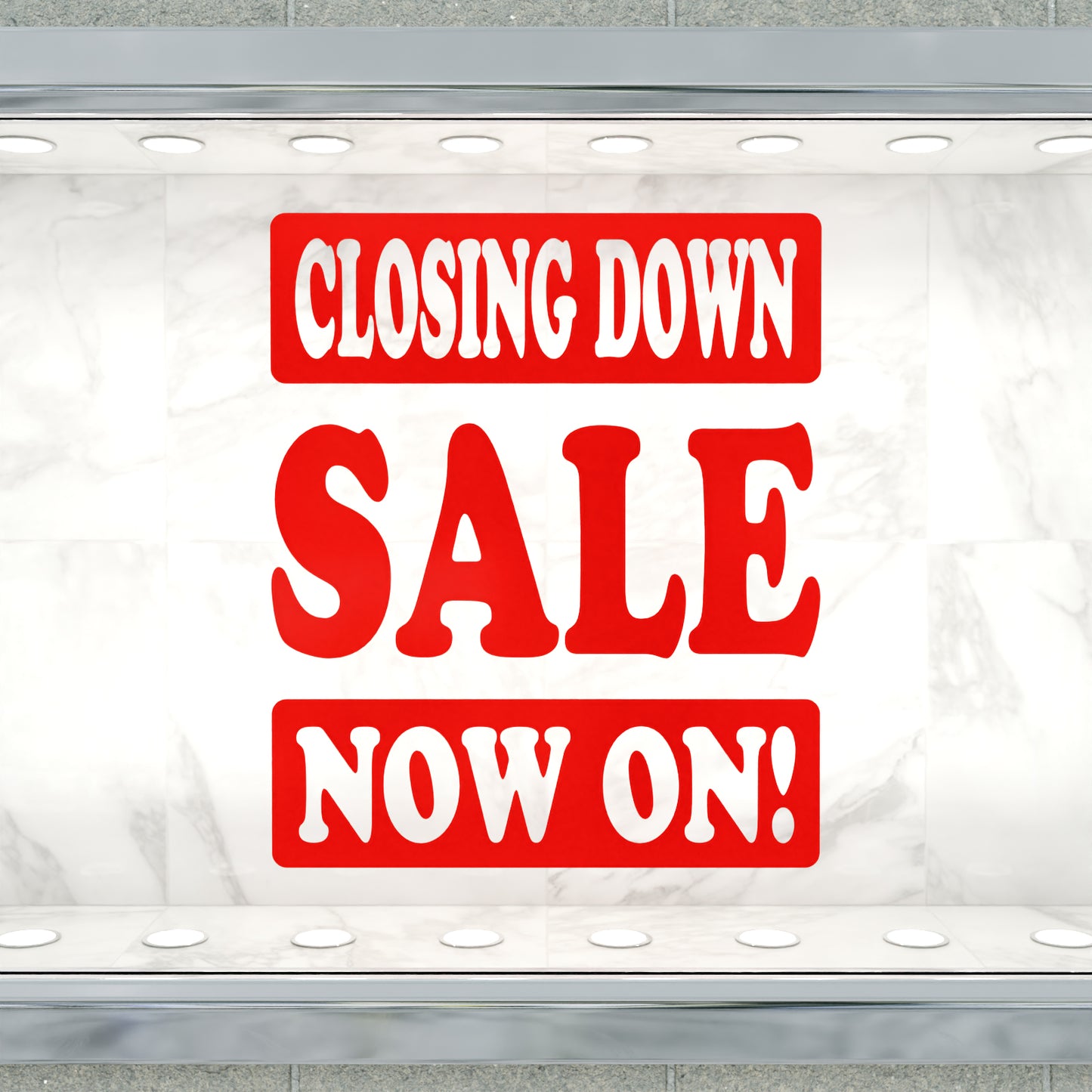 Closing Down Sale Now On Sticker - Groovy Style
