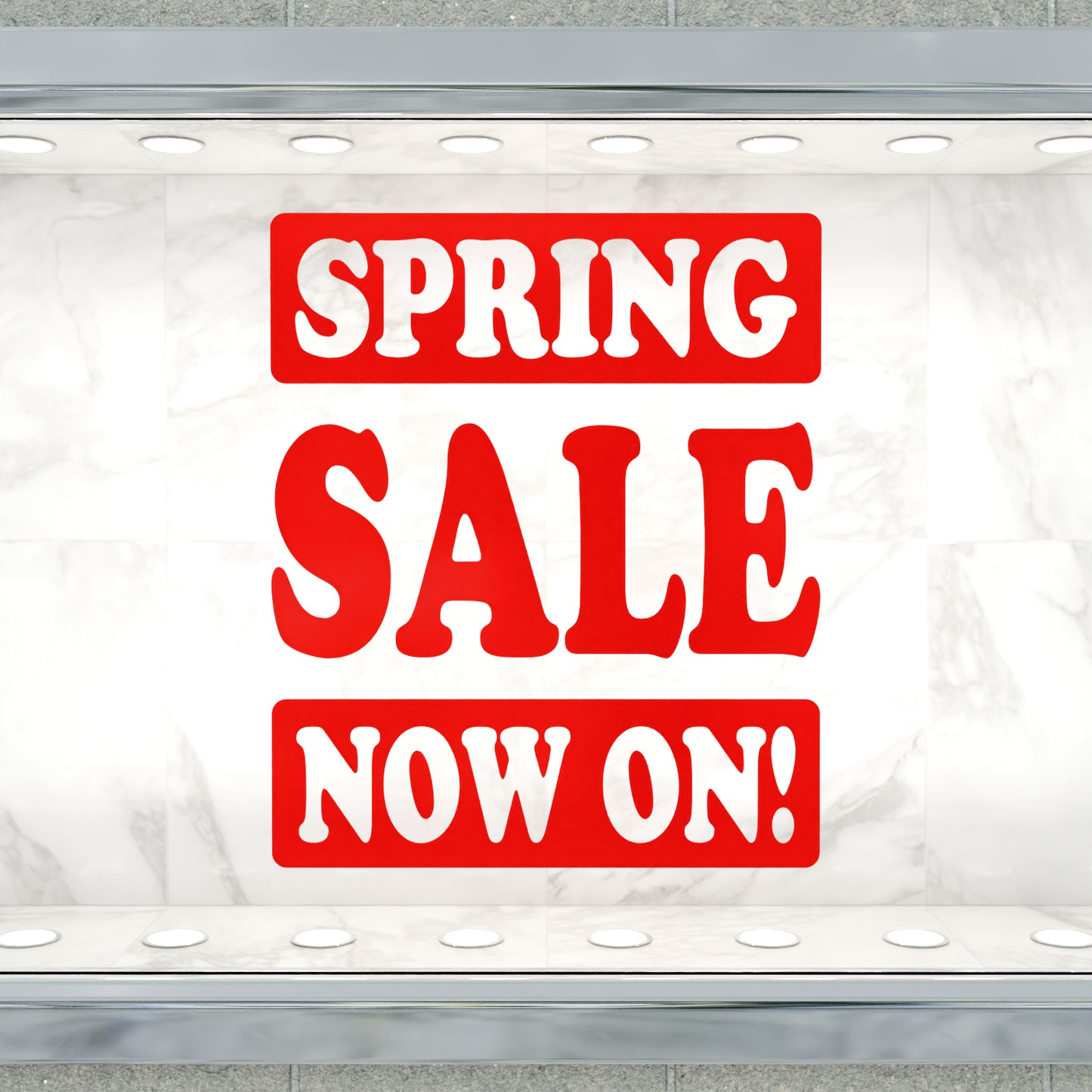 Spring Sale Now On Sticker - Groovy Style