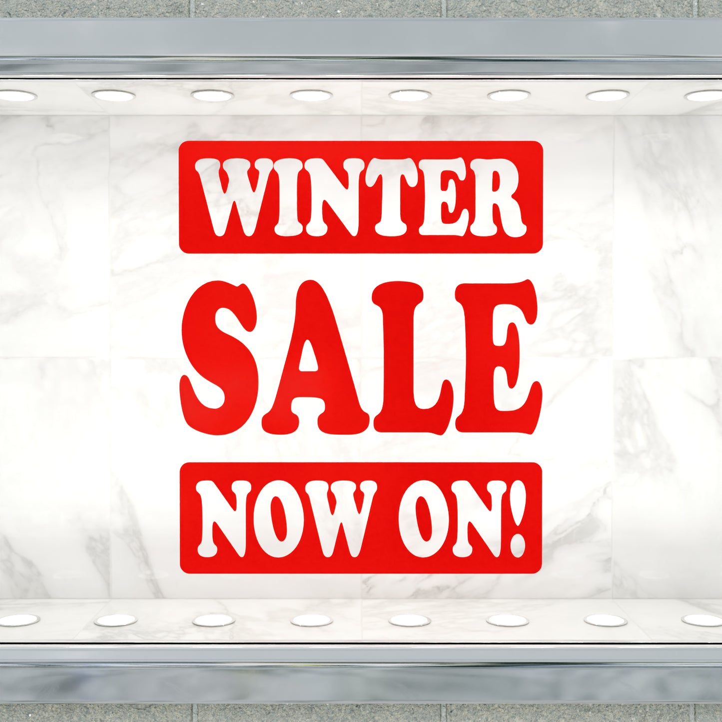 Winter Sale Now On Sticker - Groovy Style