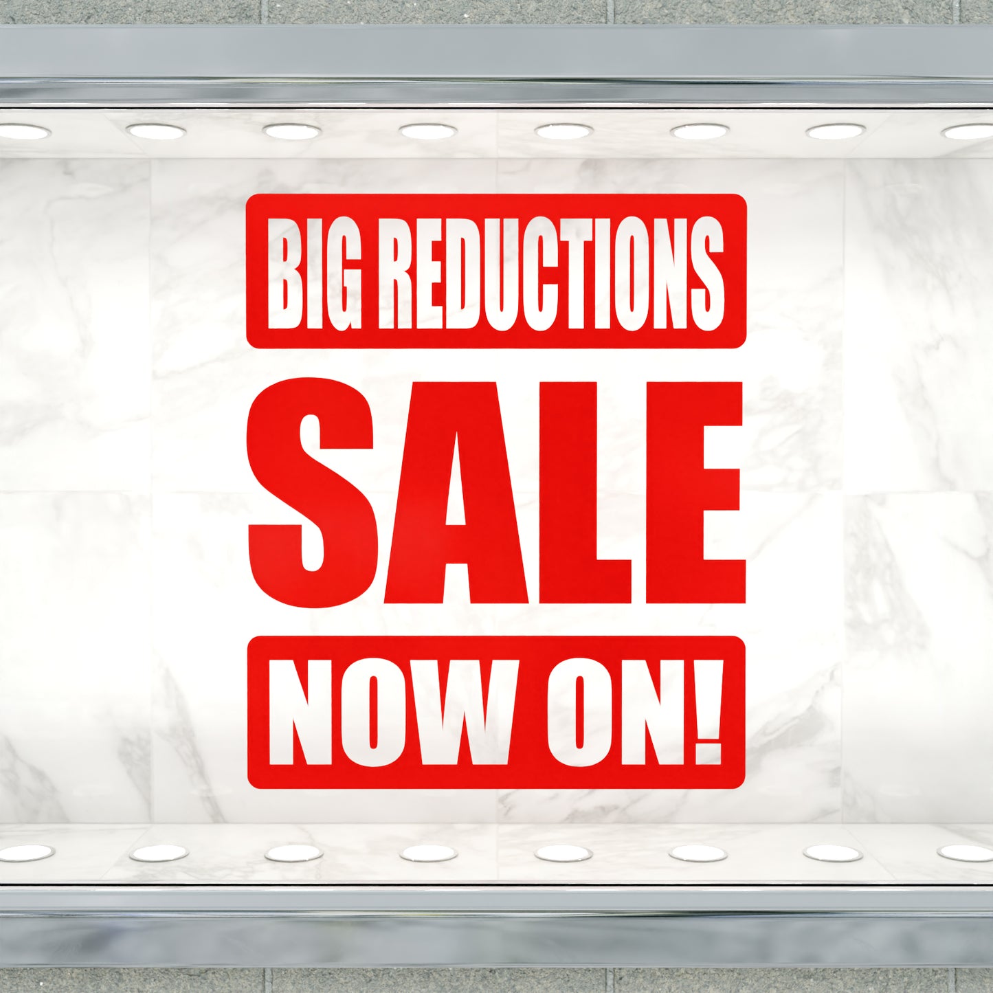 Big Reductions Sale Now On Sticker - Impact Style