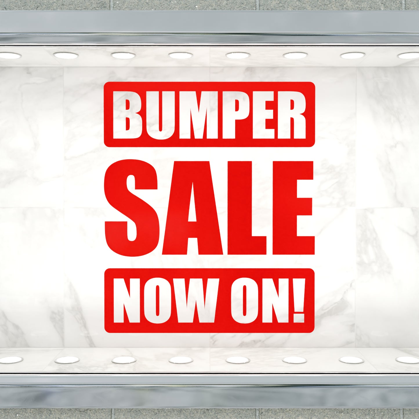 Bumper Sale Now On Sticker - Impact Style