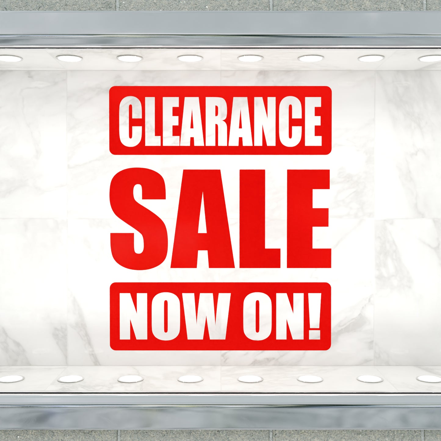 Clearance Sale Now On Sticker - Impact Style