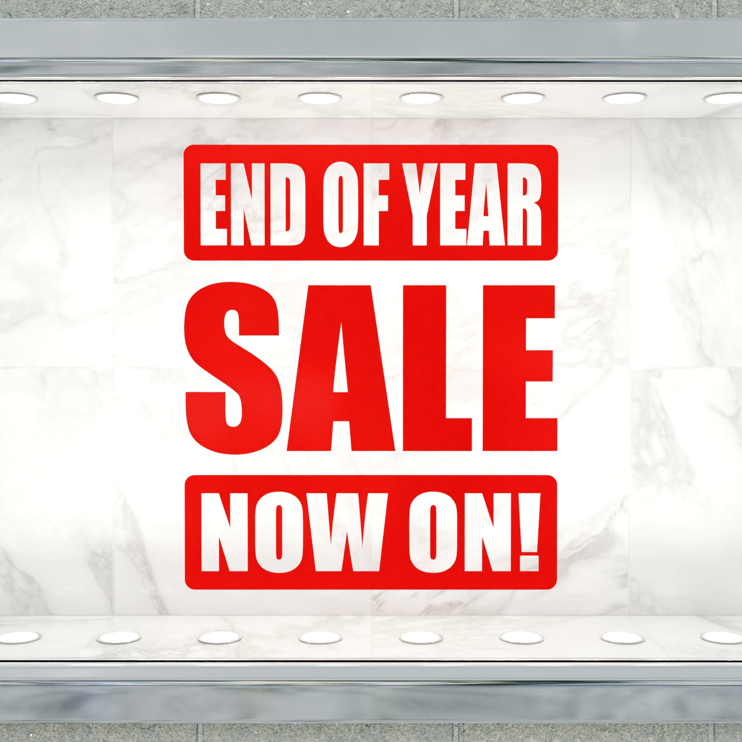 End Of Year Sale Now On Sticker - Impact Style