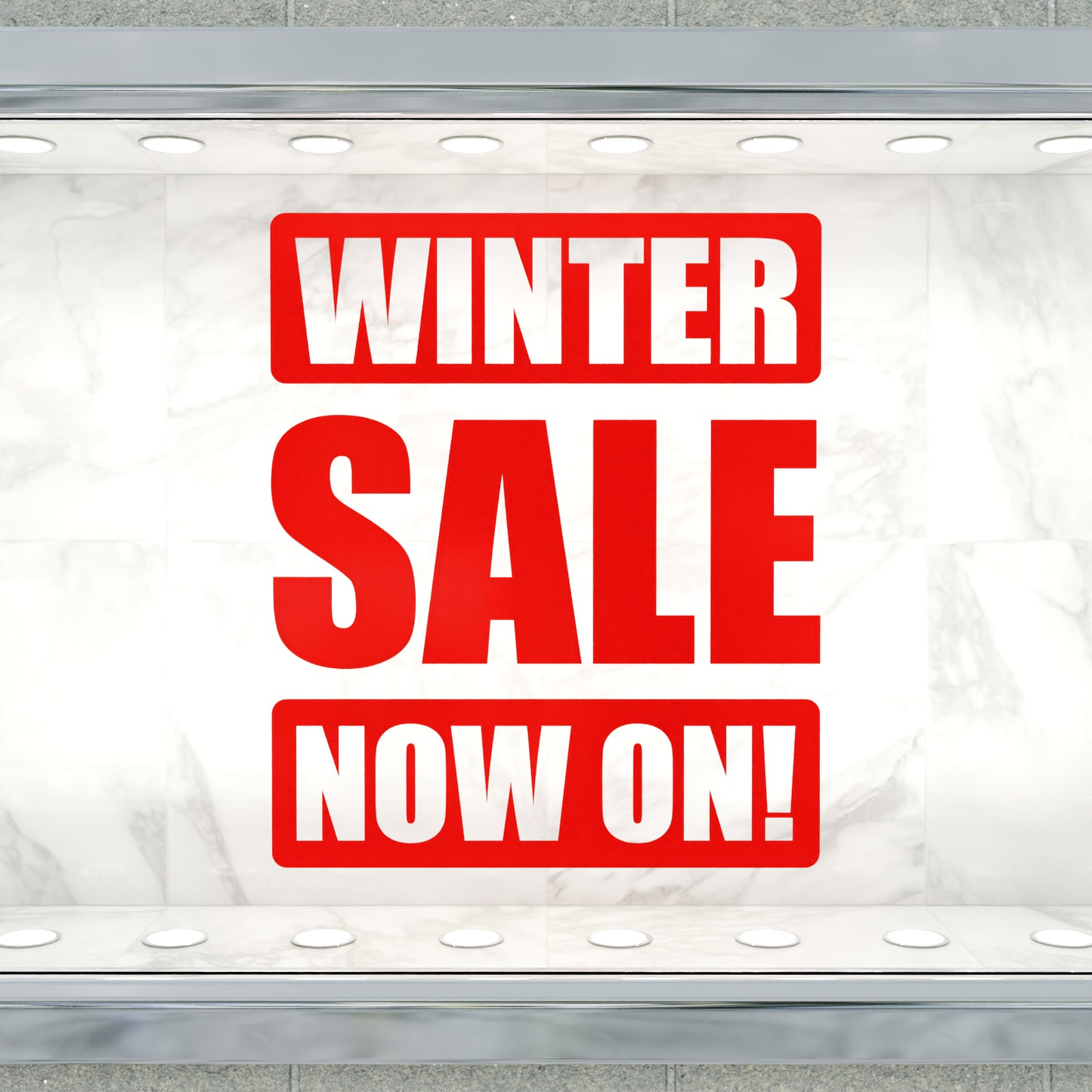 Winter Sale Now On Sticker - Impact Style