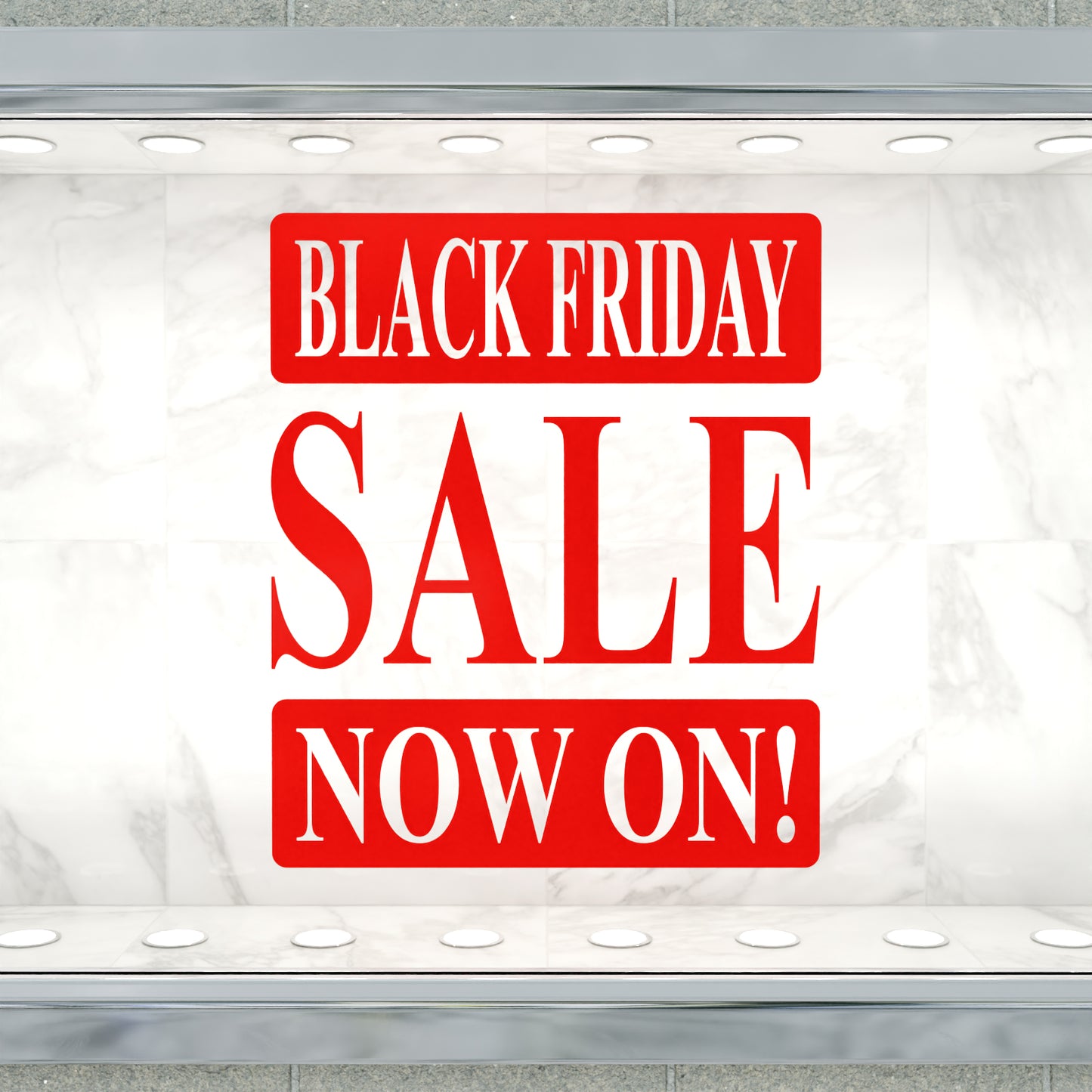 Black Friday Sale Now On Sticker - Roman Style