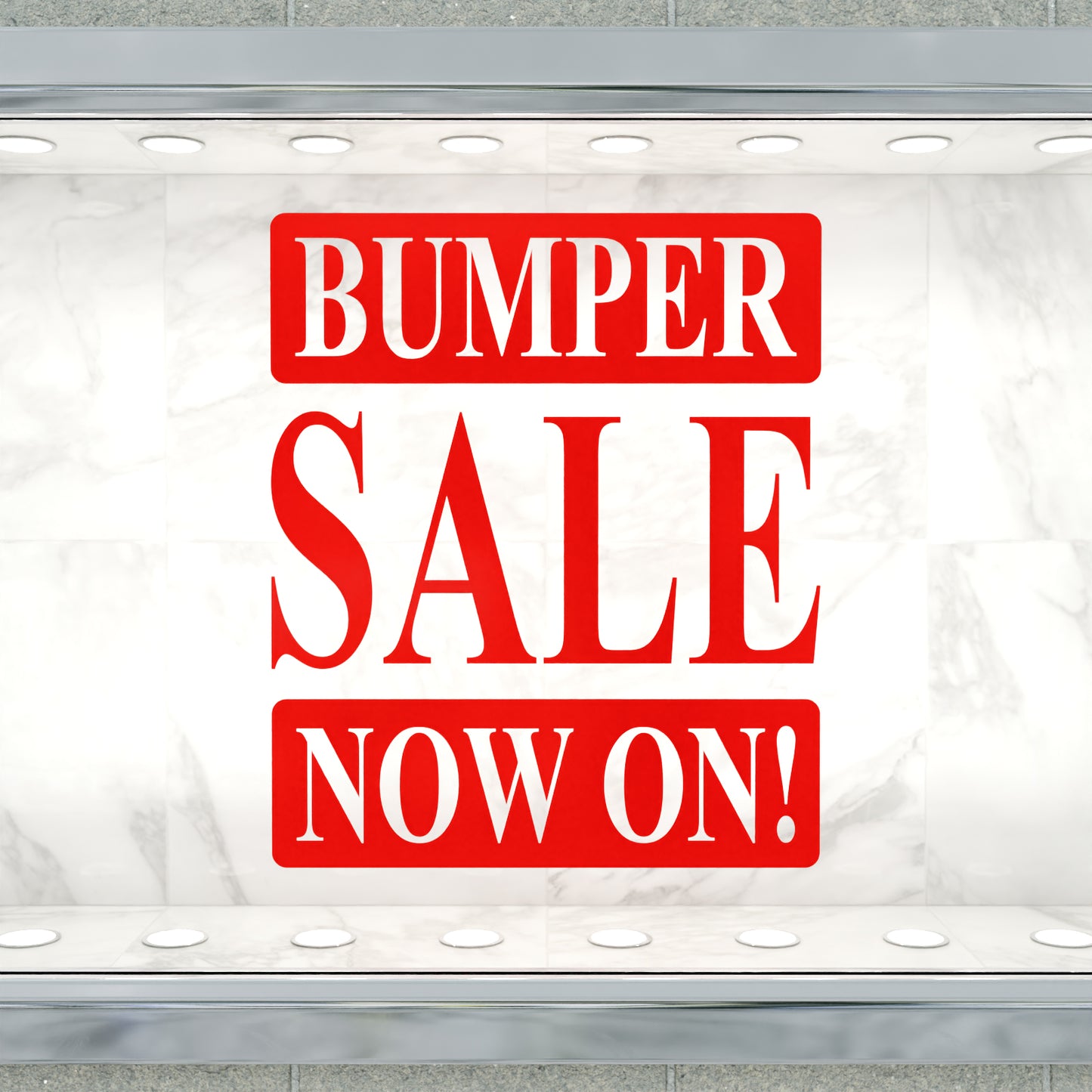 Bumper Sale Now On Sticker - Roman Style