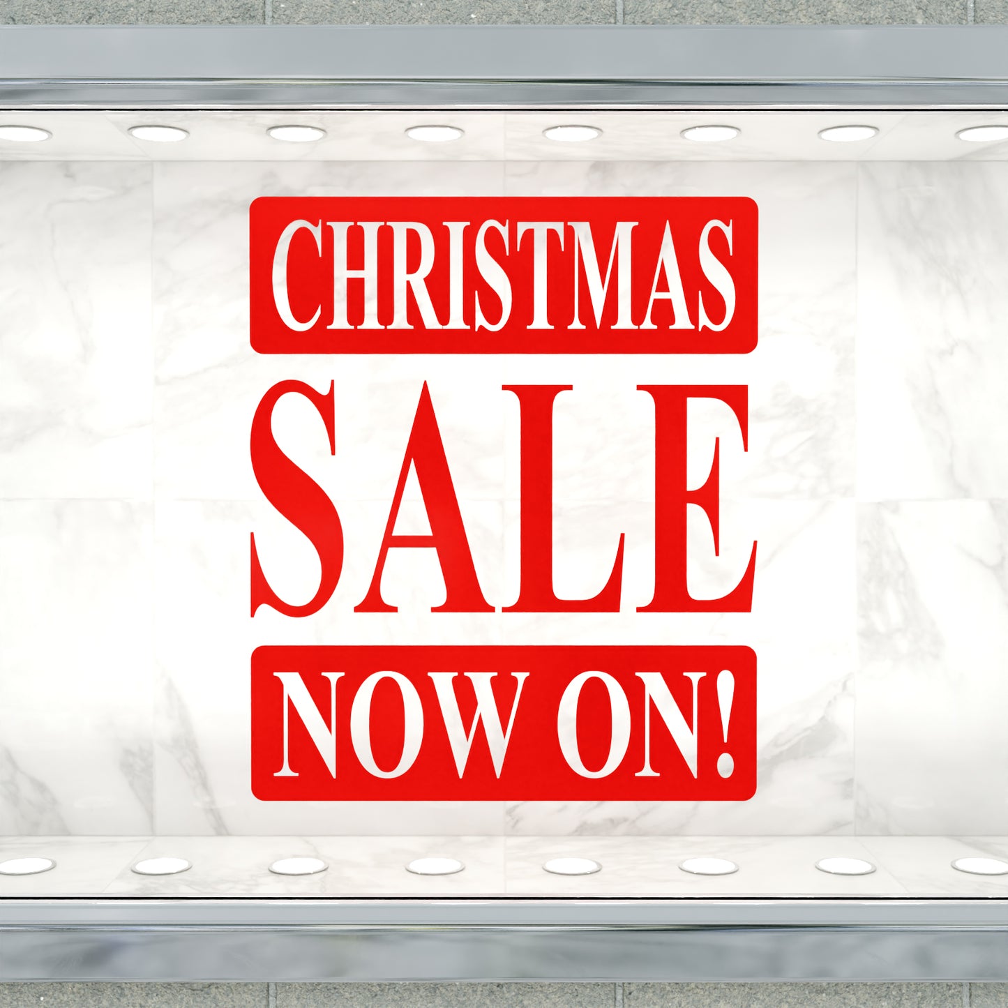 Christmas Sale Now On Sticker - Roman Style