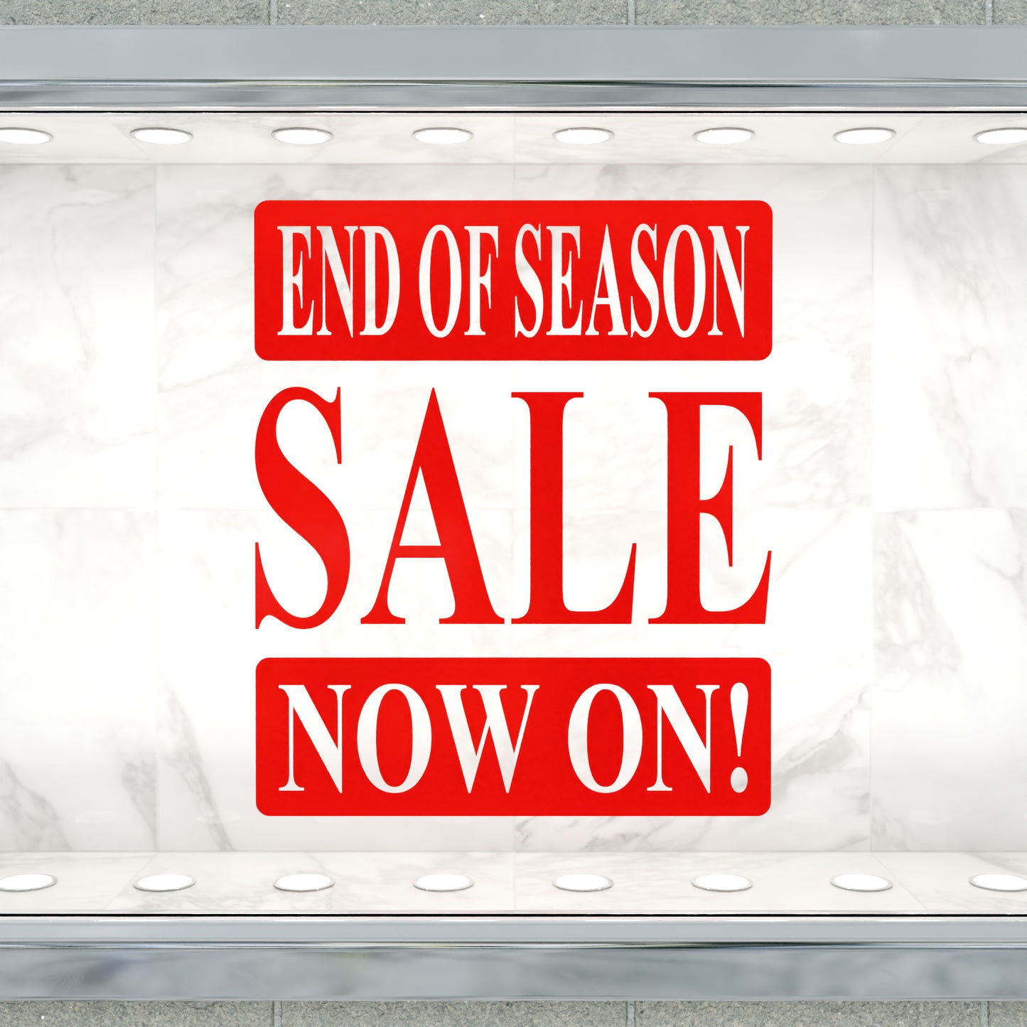 End Of Season Sale Now On Sticker - Roman Style