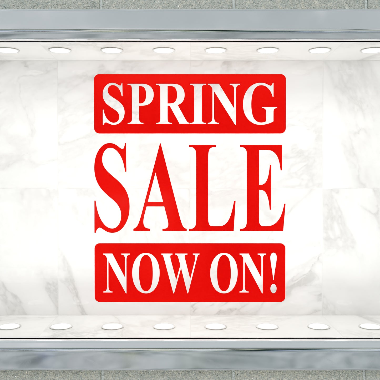 Spring Sale Now On Sticker - Roman Style