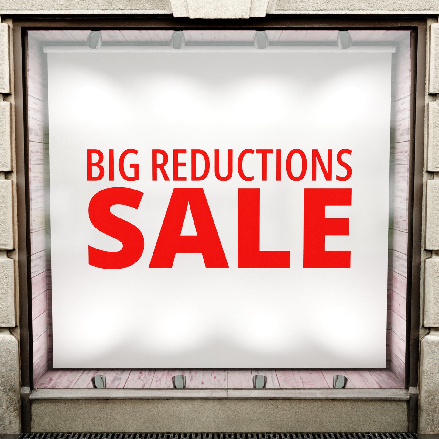 Big Reductions Sale Sticker - Modern Style