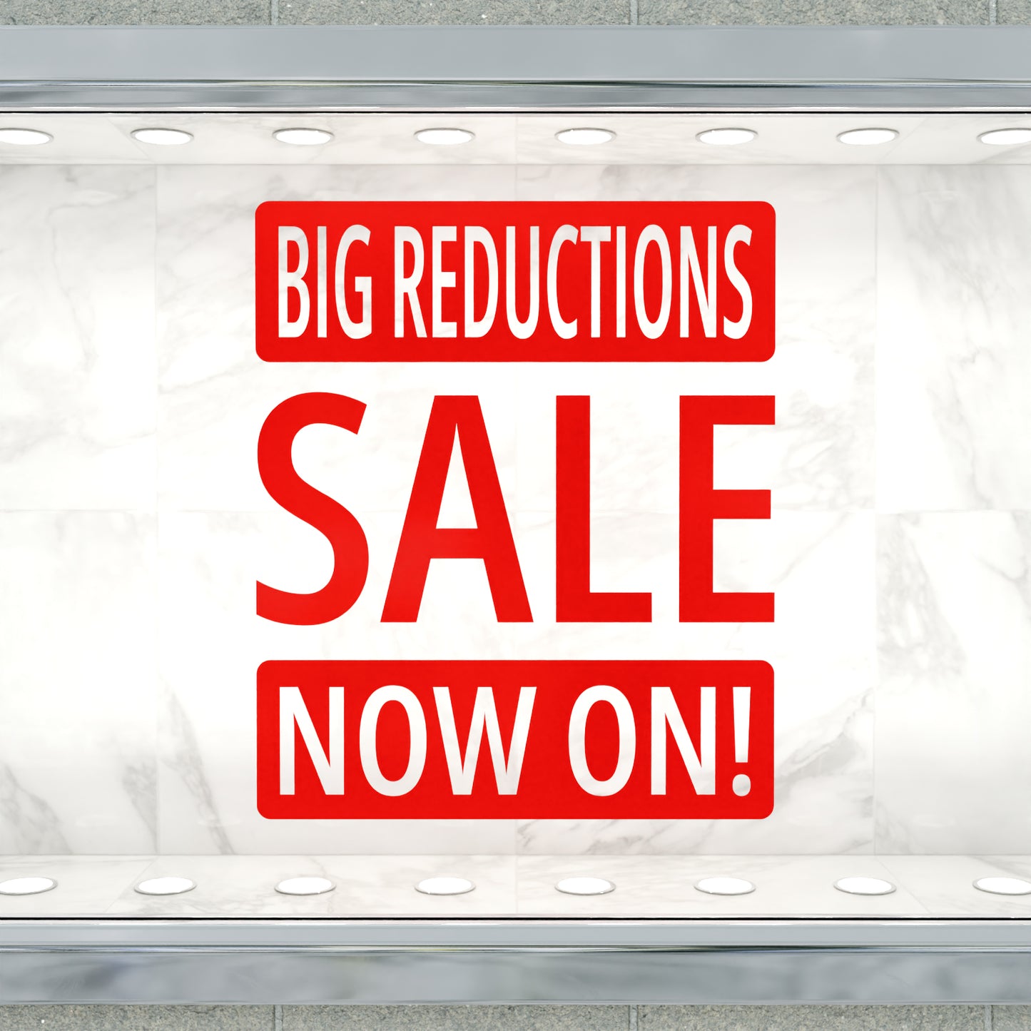 Big Reductions Sale Now On Sticker - Modern Style