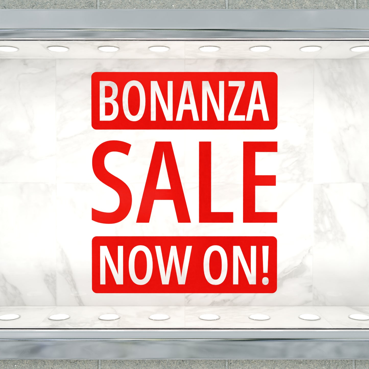 Bonanza Sale Now On Sticker - Modern Style