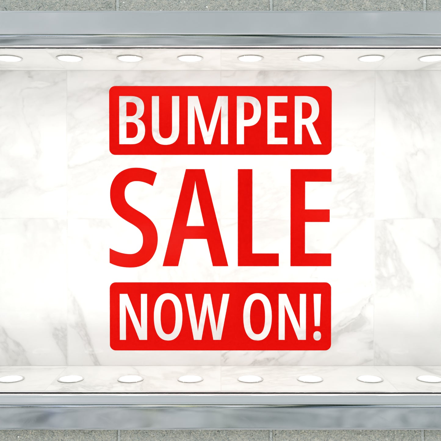 Bumper Sale Now On Sticker - Modern Style