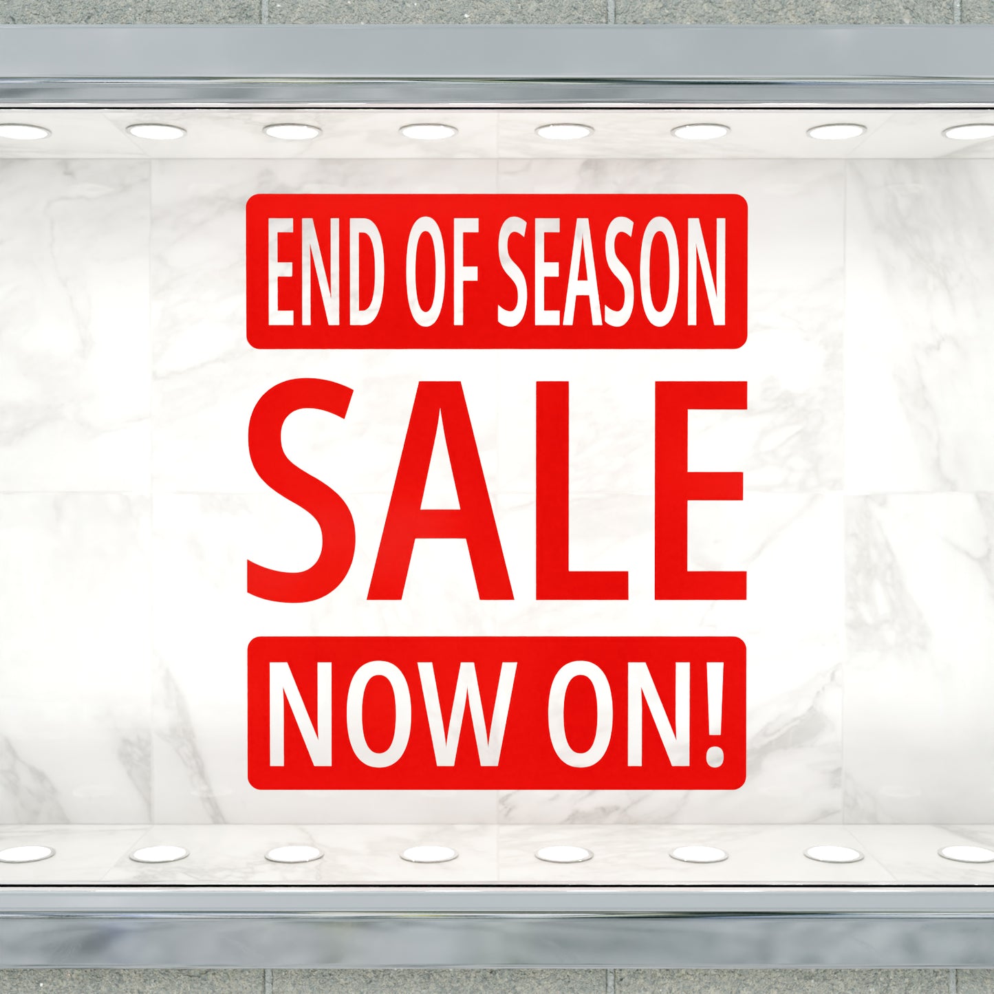 End Of Season Sale Now On Sticker - Modern Style