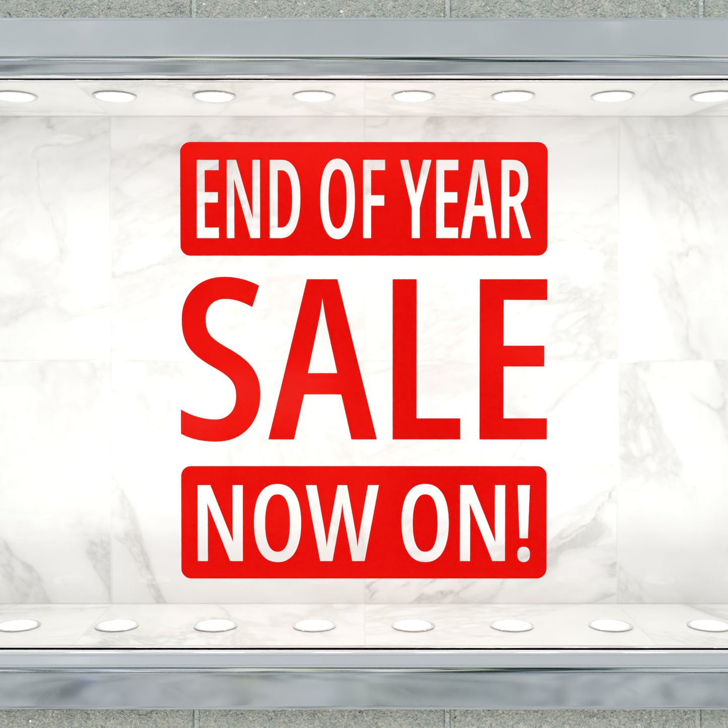 End Of Year Sale Now On Sticker - Modern Style
