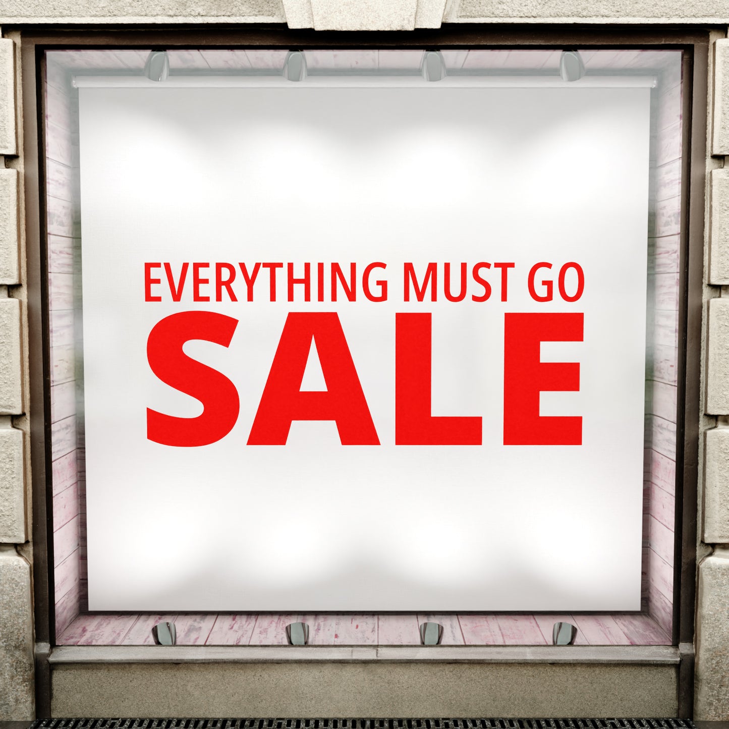 Everything Must Go Sale Sticker - Modern Style