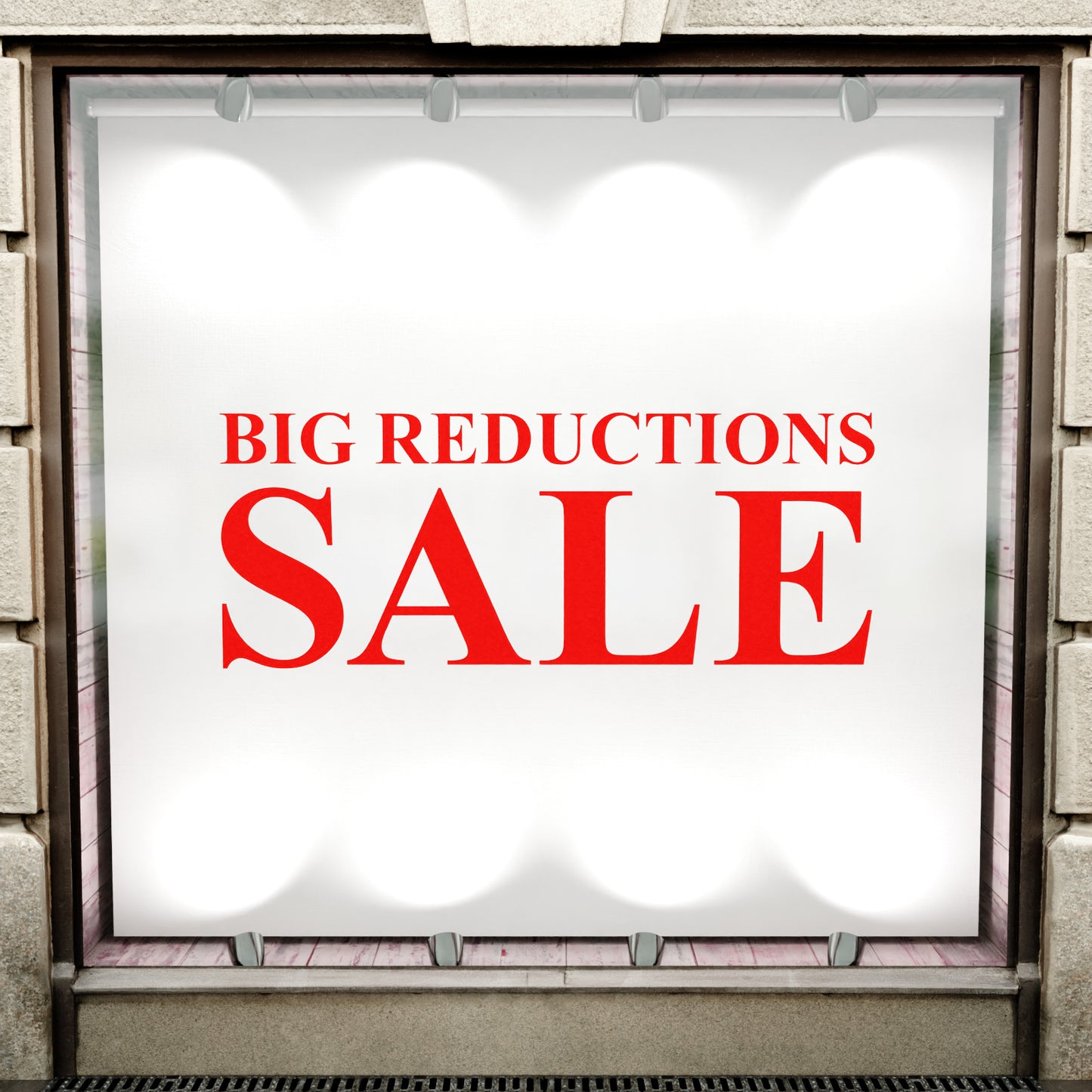 Big Reductions Sale Sticker - Roman Style