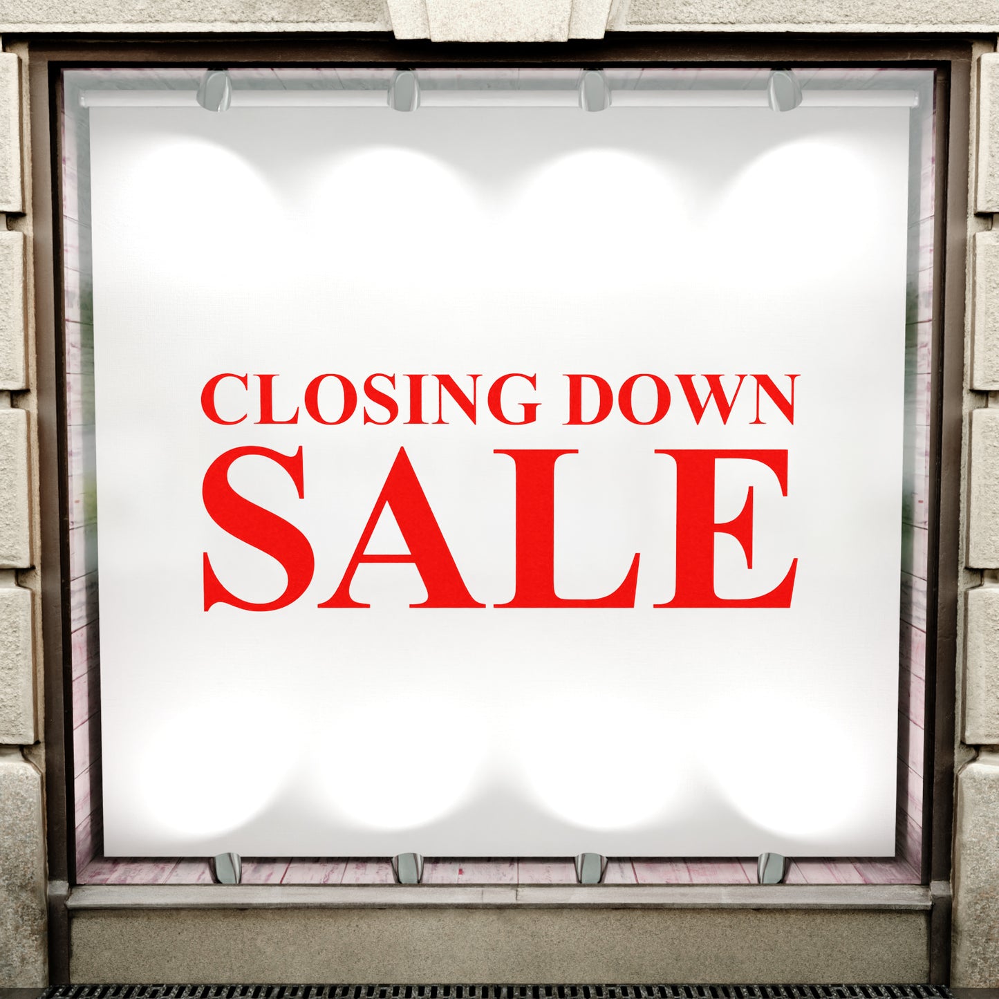 Closing Down Sale Sticker - Roman Style