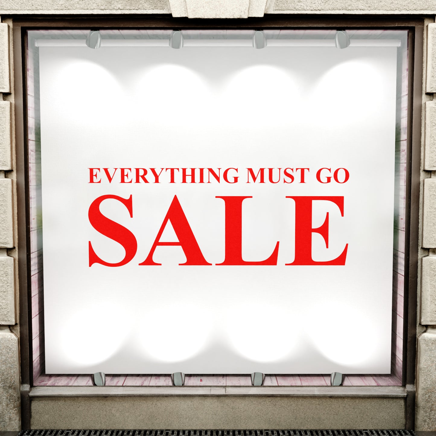 Everything Must Go Sale Sticker - Roman Style