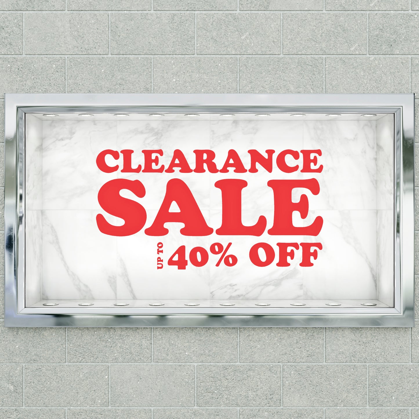 Clearance Sale Up To XX% Off Sticker - Groovy Style