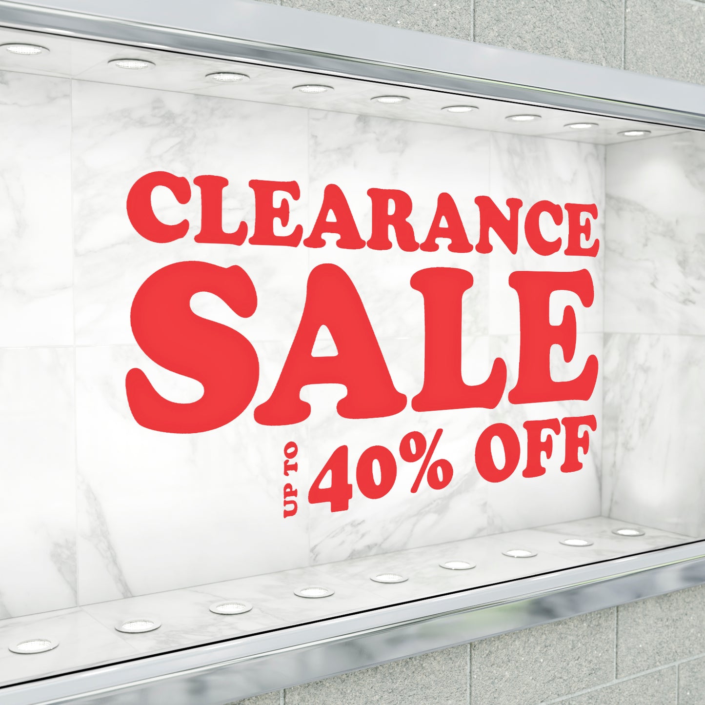 Clearance Sale Up To XX% Off Sticker - Groovy Style